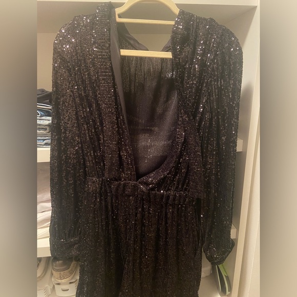 Black Sequence Romper from Maje - Picture 2 of 3